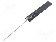 Antenna; 3G,4G,GSM,LTE; 1dBi,2.5dBi,3.4dBi; 150mm; U.FL 2J