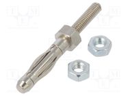 Connector: 4mm banana; plug; 32A; 60VDC; non-insulated; 33.9mm; 2mΩ ELECTRO-PJP