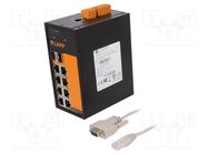 Switch Ethernet; managed; Number of ports: 10; 18÷60VDC; RJ45,SFP LAPP