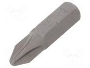 Screwdriver bit; Phillips; PH2; Overall len: 25mm BETA