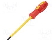 Screwdriver; insulated; slot; SL 5,5; Blade length: 125mm BM GROUP