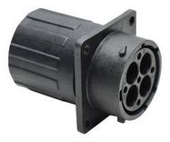 CIRCULAR CONNECTOR, RCPT, 4POS, FLANGE