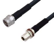 RF COAX CABLE, N PLUG-N BHD JACK, 6FT