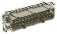 RECTANGULAR INSERT, PLUG, 24+PE POSITION, 2ROW, SCREW