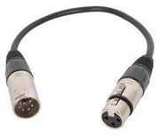 CABLE, 5POS XLR PLUG-3POS XLR JACK, 14"