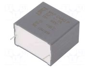 Capacitor: polypropylene; DC-Link; 5uF; Uoper: 900VDC; 10.1A; THT KEMET