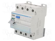 RCD breaker; Inom: 25A; Ires: 30mA; Max surge current: 250A; IP20 