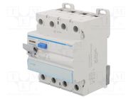 RCD breaker; Inom: 40A; Ires: 30mA; Max surge current: 250A; IP20 HAGER