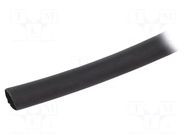 Heat shrink sleeve; glueless; 2: 1; 6.4mm; black; polyolefine; reel BM GROUP