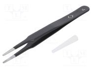 Tweezers; Tweezers len: 123mm; positioning components; ESD 