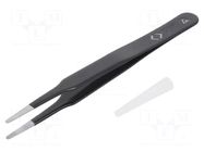 Tweezers; Tweezers len: 123mm; positioning components; ESD C.K