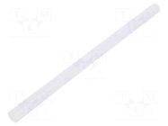 Hot melt glue; Ø: 11mm; white,transparent; L: 200mm; 120°C; 125pcs. C.K