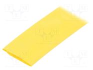 Heat shrink sleeve; thin walled; 3: 1; 24mm; L: 30m; yellow; reel 