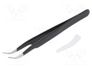 Tweezers; Blade tip shape: sharp; Tweezers len: 120mm; ESD 