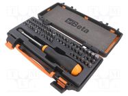 Kit: screwdriver bits; Mounting: 1/4" (C6,3mm); bag; 61pcs. BETA