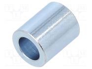 Spacer sleeve; 12mm; cylindrical; steel; zinc; Out.diam: 10mm 