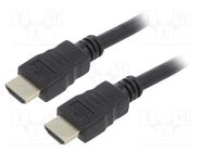 Cable; HDMI 1.4; HDMI plug,both sides; PVC; 7.5m; black; 28AWG GEMBIRD