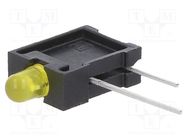 LED; in housing; 3mm; No.of diodes: 1; yellow; 30mA; Lens: yellow SCHURTER