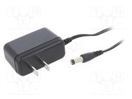 Power supply: switching; mains,plug; 9VDC; 0.55A; 5W; Out: 5,5/2,1 XP POWER