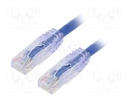 Patch cord; TX6™ PLUS,U/UTP; 6; stranded; Cu; LSZH; blue; 2m; 24AWG PANDUIT