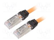 Patch cord; S/FTP,TX6A™ 10Gig; 6a; stranded; Cu; LSZH; orange; 3m PANDUIT