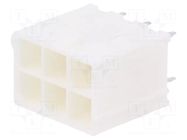Connector: wire-board; socket; male; PIN: 6; Mini-Fit Jr; straight MOLEX