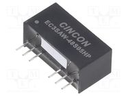 Converter: DC/DC; 3W; Uin: 18÷74V; Uout: 5VDC; Iout: 600mA; THT; OUT: 1 CINCON