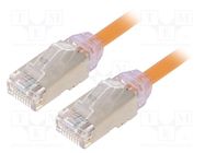 Patch cord; F/UTP,TX6A-28™; 6a; wire; Cu; LSZH; orange; 2m; 28AWG PANDUIT