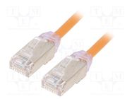 Patch cord; F/UTP,TX6A-28™; 6a; wire; Cu; LSZH; orange; 3m; 28AWG PANDUIT