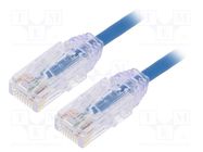 Patch cord; TX6-28™,U/UTP; 6; stranded; Cu; LSZH; blue; 1m; 28AWG PANDUIT