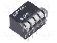 Switch: DIP-SWITCH; Poles number: 4; OFF-ON; 0.0025A/24VDC; Pos: 2 