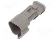 Connector: wire-wire; plug; male; PX0; for cable; PIN: 3; grey; IP68 BULGIN