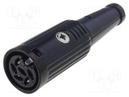 Connector: DIN; plug; female; PIN: 5; Layout: 240°; straight; 34V; 2A DELTRON