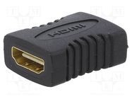 Adapter; HDMI socket,both sides; black GEMBIRD