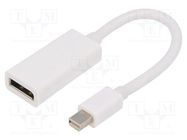 Adapter; DisplayPort 1.1; 0.15m; Support: 1080p,FullHD; white GEMBIRD