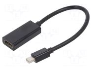 Adapter; HDMI socket,mini DisplayPort plug; Full HD 1080p GEMBIRD