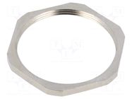 Nut; PG42; brass; 60mm; Thread: PG; Plating: nickel BM GROUP