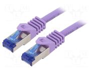 Patch cord; RJ45 plug,both sides; S/FTP; 6a; stranded; Cu; LSZH LOGILINK