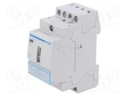 Contactor: 4-pole installation; 25A; 24VAC; NO x4; -10÷50°C HAGER