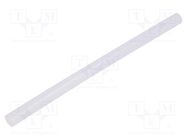 Hot melt glue; Ø: 11mm; white,transparent; L: 200mm; 120°C; 25pcs. C.K