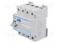 RCD breaker; Inom: 63A; Ires: 300mA; Max surge current: 250A; IP20 HAGER