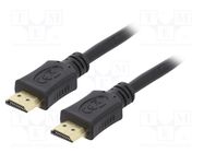 Cable; HDMI 2.0; HDMI plug,both sides; PVC; 4.5m; black; 30AWG GEMBIRD