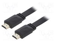 Cable; HDMI 2.0; HDMI plug,both sides; PVC; 3m; black; 30AWG GEMBIRD