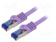 Patch cord; S/FTP; 6a; stranded; Cu; LSZH; violet; 7.5m; 26AWG LOGILINK