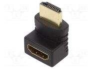 Adapter; HDMI socket 270°,HDMI plug; black GEMBIRD