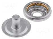Female press stud; ESD; brass; press stud female 10mm ELME