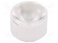 LED lens; round; plexiglass PMMA; 14÷20°; Mounting: adhesive tape LEDIL