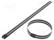 Cable tie; L: 225mm; W: 12mm; stainless steel AISI 304; 1112N RAYCHEM RPG