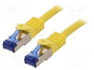 Patch cord; S/FTP; 6a; stranded; Cu; LSZH; yellow; 5m; 26AWG LOGILINK