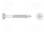 Screw; for wood; 5x80; Head: countersunk; Torx®; TX20; SPAX®; 9.7mm 